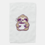 Kawaii Chibi Sloth with Coffee Mug � Cute Sleepy A Garden Flag