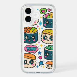 Kawaii Chibi Sushi 90s Glitter Pen Phone Case