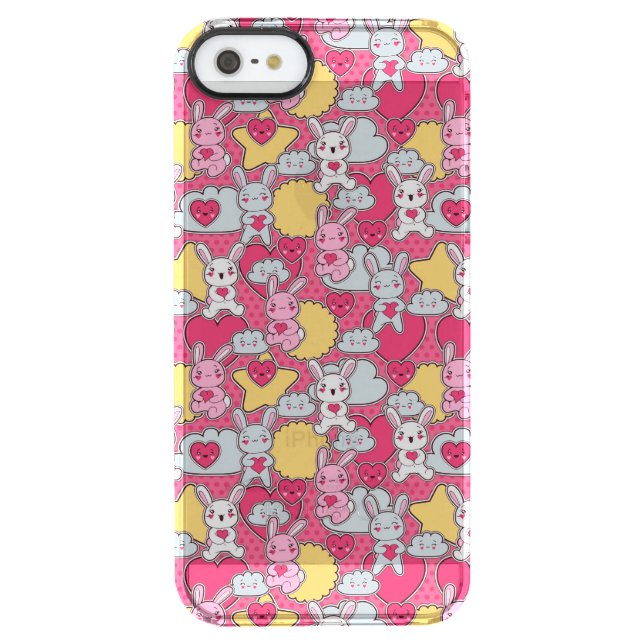 Kawaii Child Pattern with Cute Doodles 2 Uncommon iPhone Case (Back)