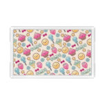 Kawaii child pattern with cute doodles acrylic tray