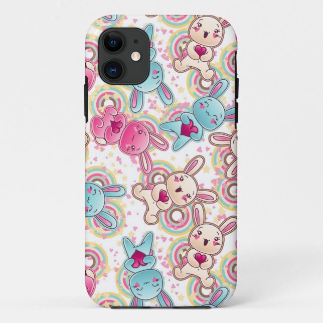 Kawaii Child Pattern with Cute Doodles Case-Mate iPhone Case (Back)