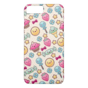 Kawaii child pattern with cute doodles iPhone 8 plus/7 plus case