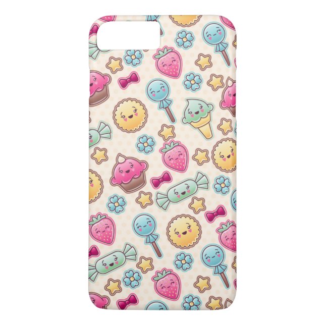 Kawaii child pattern with cute doodles Case-Mate iPhone case (Back)