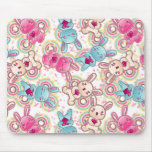Kawaii Child Pattern with Cute Doodles Mouse Pad