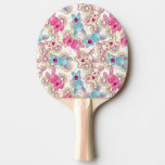 Kawaii Child Pattern with Cute Doodles Ping-Pong Paddle