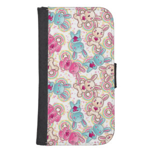 Kawaii Child Pattern with Cute Doodles Phone Wallet