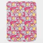 Kawaii Child Pattern with Cute Doodles Stroller Blanket