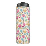 Kawaii child pattern with cute doodles thermal tumbler