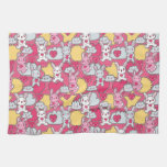 Kawaii Child Pattern with Cute Doodles Towel