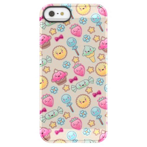 Kawaii child pattern with cute doodles permafrost iPhone SE55s case