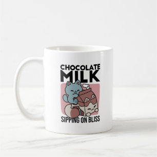 Kawaii Chocolate Milk Cat – Cozy Drink & Cuteness Coffee Mug