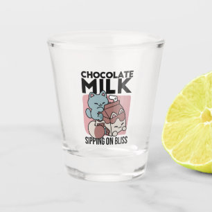 Kawaii Chocolate Milk Cat – Cozy Drink & Cuteness Shot Glass