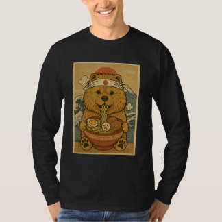 Kawaii Chow Chow Japanese Ramen Noodles T-Shirt