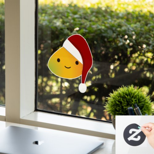 Kawaii Christmas Mango Window Cling