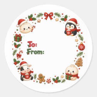 Kawaii Christmas tags