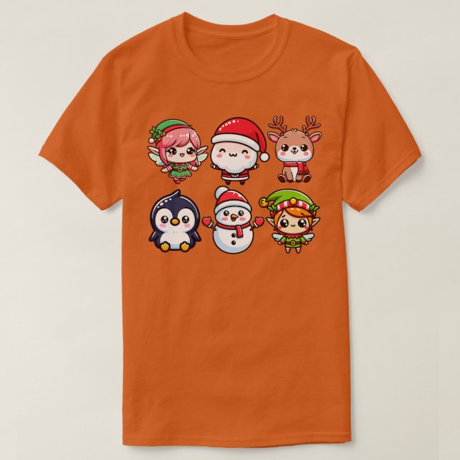 Kawaii Christmas TShirt 1 (Design Front)