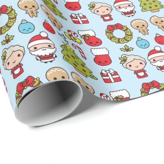 Kawaii Christmas Wrapping Paper