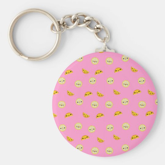 Kawaii Citrus Faces Keychain