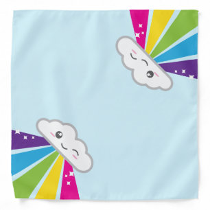 Kawaii Cloud and Rainbow Bandana
