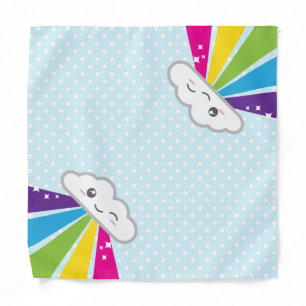 Kawaii Cloud and Rainbow Bandana