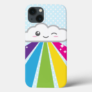 Kawaii Cloud and Rainbow iPad Case