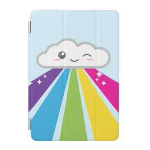 Kawaii Cloud and Rainbow iPad Mini Case