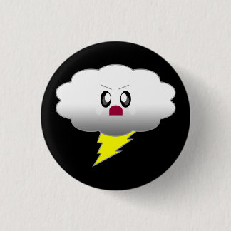 KAWAII CLOUD LIGHTNING THUNDER STORM BUTTON