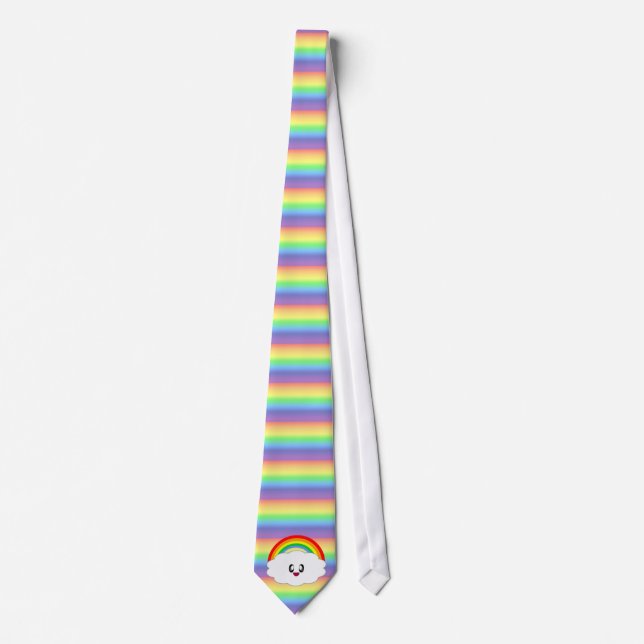 KAWAII CLOUD RAINBOW SUPER TIE (Front)