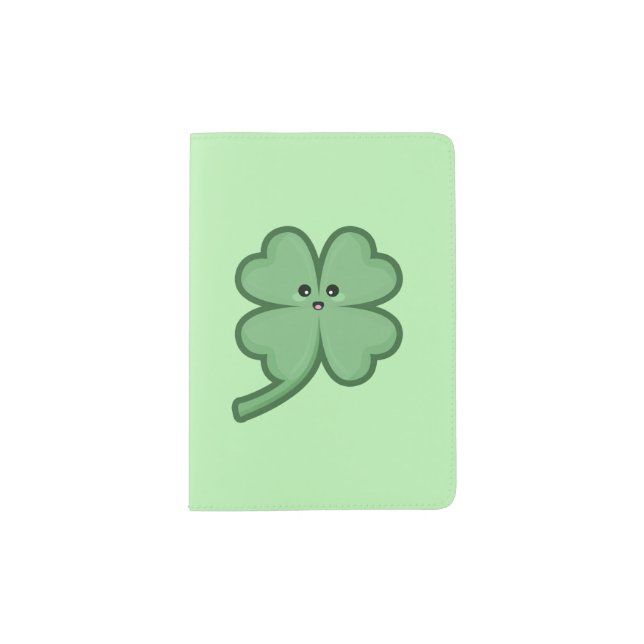 Kawaii Clover Passport Holder (Front)