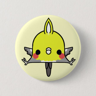 Kawaii Cockatiel (You change the Background!) Button