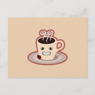 Kawaii Coffee Postcard