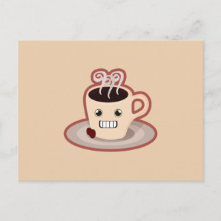 Kawaii Coffee Postcard