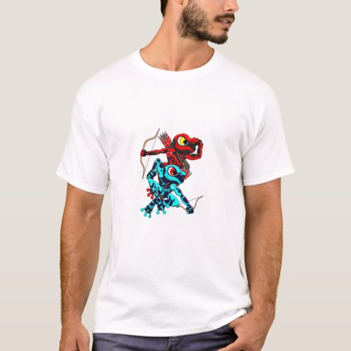 Kawaii Cool Anime Poison Dart Frogs Style Japanes T_Shirt