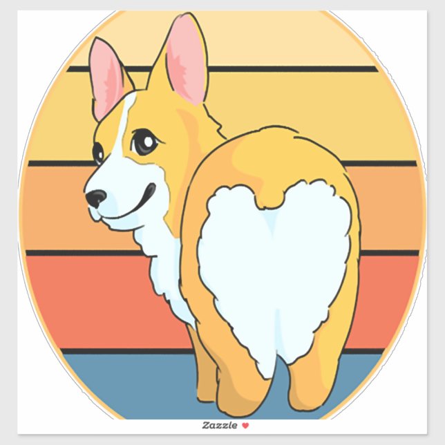 Kawaii Corgi Sticker (Sheet)