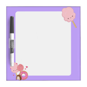 Kawaii Cotton Candy Dry Erase Board