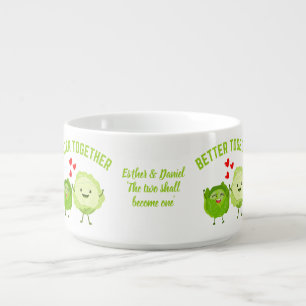 Kawaii Couples BETTER TOGETHER Cabbage Valentine Bowl