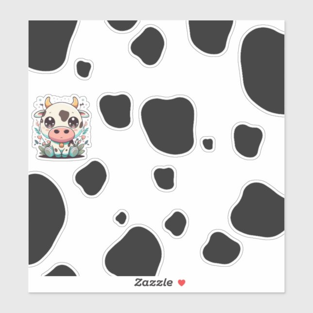 Kawaii cow sticker (Sheet)