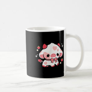 Kawaii Cow Strawberry Cute Aesthetic Anime Girls T Coffee Mug