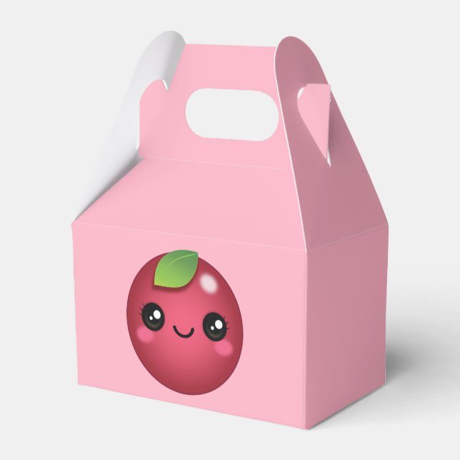 Kawaii Cranberry Favor Box (Front Side)
