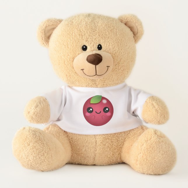 Kawaii Cranberry Teddy Bear (Front)