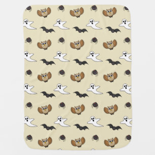 Kawaii Creepy Night Creatures Set Baby Blanket
