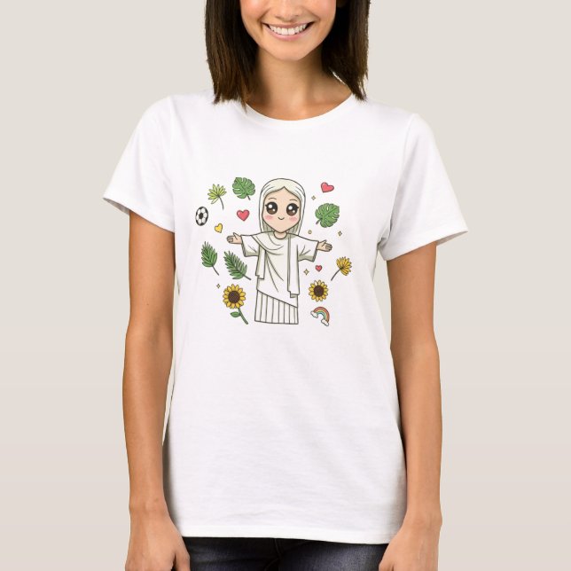 Kawaii Cristo Redentor T-Shirt - Cute Rio Gift for (Front)