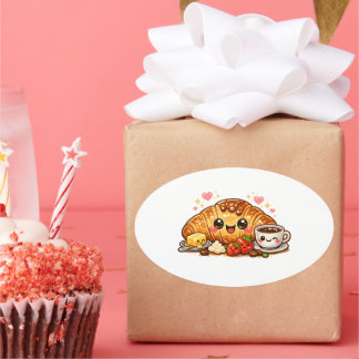 Kawaii Croissant Sticker