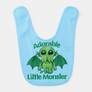 Kawaii Cthulhu Adorable Little Monster Baby Bib