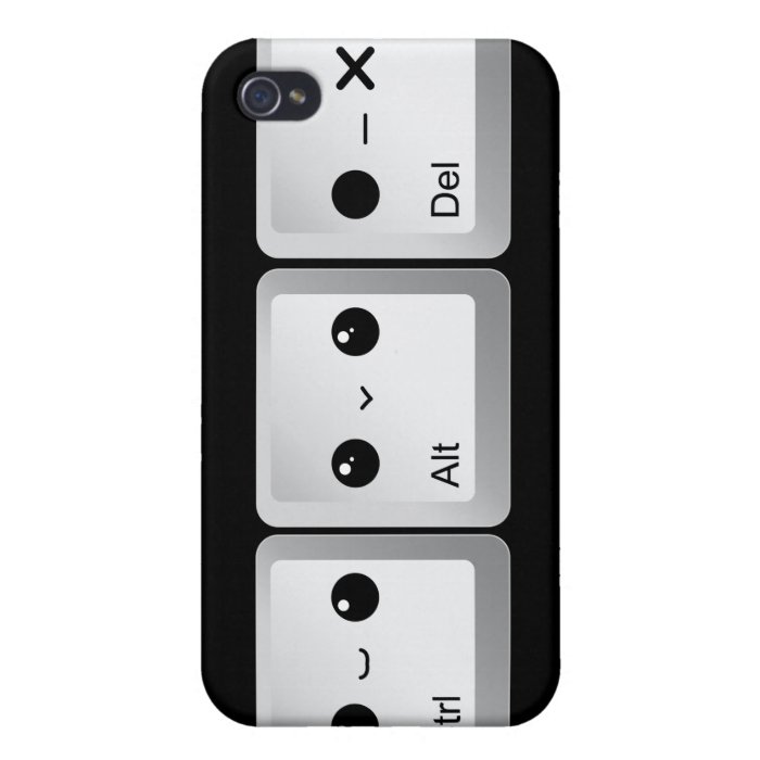 Kawaii Ctrl Alt Del Key iPhone 4 Covers