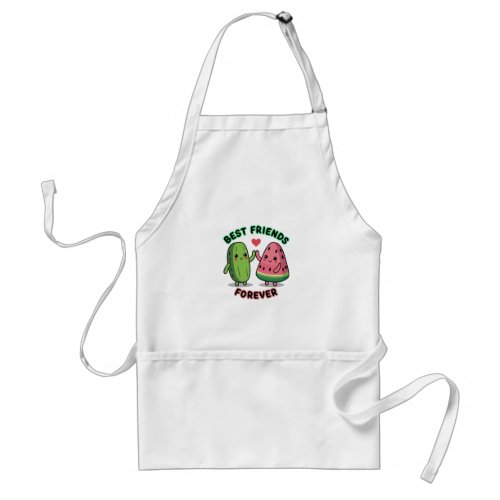 Kawaii Cucumber with Watermelon Adult Apron