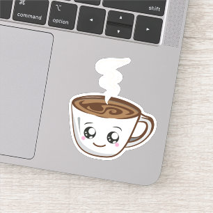 Kawaii Cup of coffee Sticker