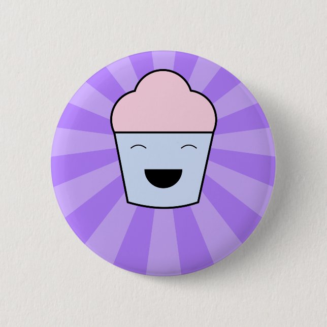 Kawaii Cupcake Button (Front)