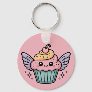Kawaii Cupcake Keychain