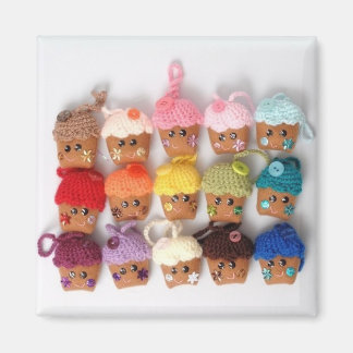 kawaii cupcake magnet